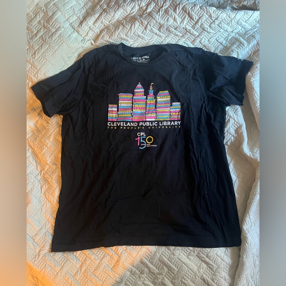 Cleveland Clothing Co. Cleveland Public Library 150th anniversary t shirt 2XL